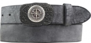 Ledergürtel Vollrindleder 4 cm Kompass Gürtelschnalle Ledergürtel Vollrindleder 4 cm Kompass Gürtelschnalle