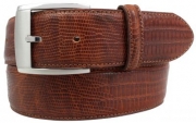 Ledergürtel Herren Vollrindleder 4 cm Echsenprägung Ledergürtel Herren Vollrindleder 4 cm Echsenprägung