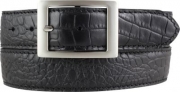 Ledergürtel Herren Vollrindleder 4 cm Krokoprägung Ledergürtel Herren Vollrindleder 4 cm Krokoprägung