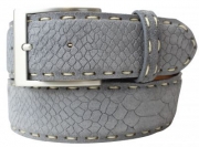 Ledergürtel Herren Echtleder 4 cm Casual Pythonprägung Ledergürtel Herren Echtleder 4 cm Casual Pythonprägung