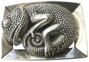 Gürtelschnalle Chamäleon für 4 cm Gürtel Reptil Buckle Gürtelschnalle Chamäleon für 4 cm Gürtel Reptil Buckle