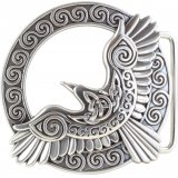 Gürtelschnalle Keltisch Rabe für 4cm Gürtel Mittelalter Gürtelschnalle Keltisch Rabe für 4cm Gürtel Mittelalter