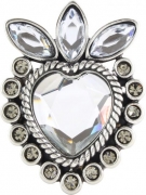 Gürtelschnalle Herz für 4 cm Gürtel mit Strass Buckle Gürtelschnalle Herz für 4 cm Gürtel mit Strass Buckle