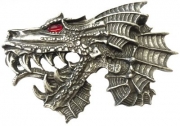 G�rtelschnalle Drache f�r 4cm G�rtel Mittelalter Buckle