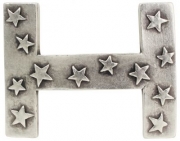 G�rtelschnalle H Metall f�r 4 cm G�rtel modern Buckle