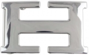 Gürtelschnalle H Metall für 4 cm Gürtel modern Buckle Gürtelschnalle H Metall für 4 cm Gürtel modern Buckle