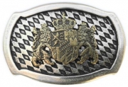 Gürtelschnalle Löwen mit Wappen für 4cm Gürtel Trachten Gürtelschnalle Löwen mit Wappen für 4cm Gürtel Trachten