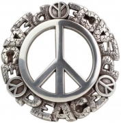 Gürtelschnalle Peace für 4 cm Gürtel Hippie Buckle Gürtelschnalle Peace für 4 cm Gürtel Hippie Buckle