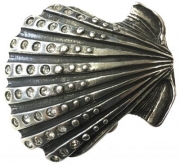 G�rtelschnalle Muschel f�r 4cm G�rtel mit Strass Buckle