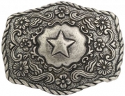 G�rtelschnalle Stern f�r 4 cm G�rtel Western Buckle