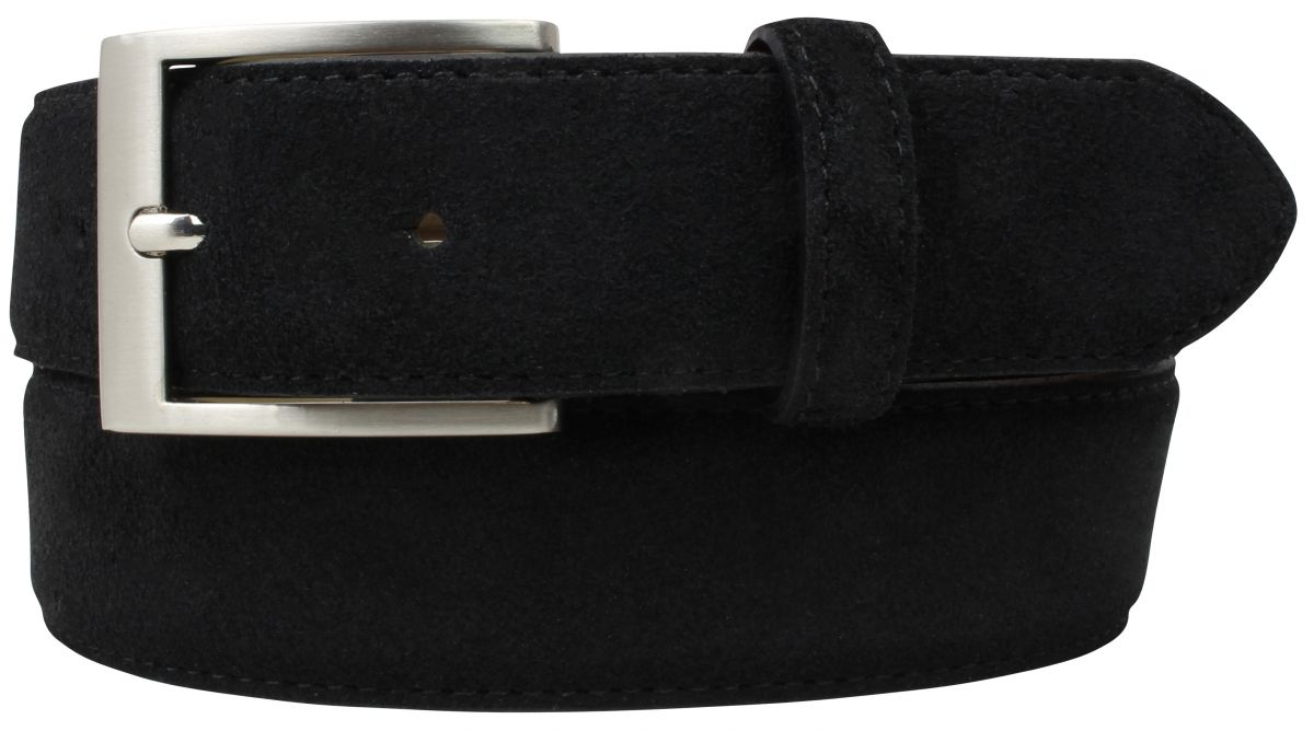 G�rtel aus Veloursleder 3,5 cm