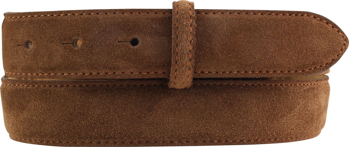 G�rtel aus Veloursleder ohne Schlie�e 3,0 cm