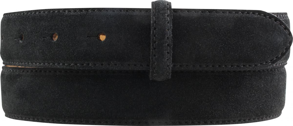G�rtel aus Veloursleder ohne Schlie�e 3,0 cm