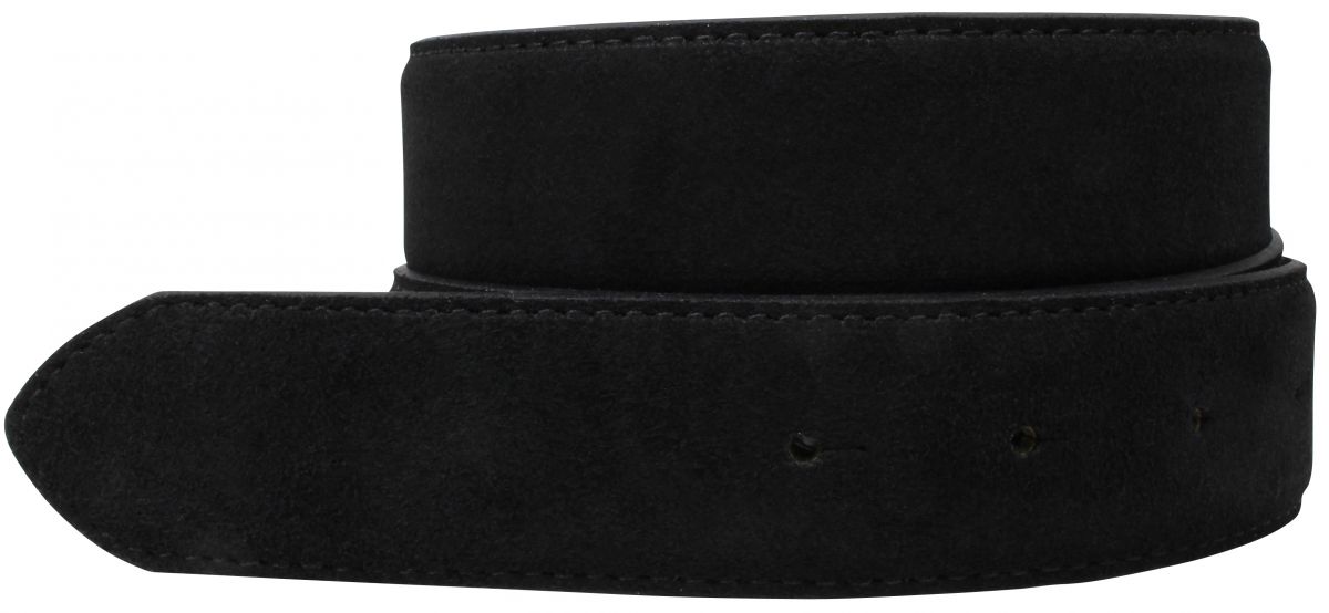 G�rtel aus Veloursleder ohne Schlie�e 3,5 cm