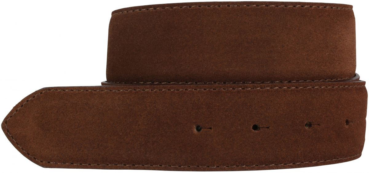 G�rtel aus Veloursleder ohne Schlie�e 4,0 cm