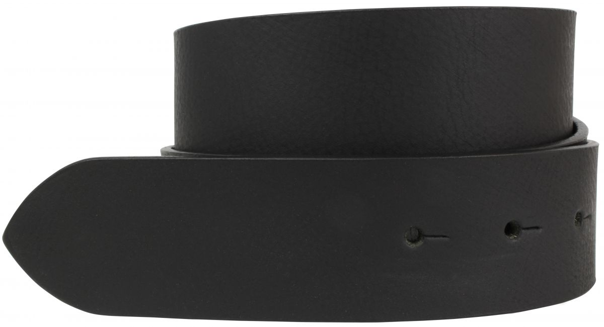 G�rtel aus Vollb�ffelleder ohne Schlie�e 4,0 cm