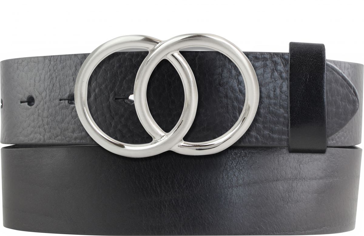 G�rtel aus Vollrindleder mit Cerchi-Schlie�e 4,0 cm