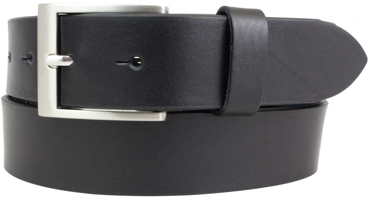G�rtel aus Vollrindleder mit Edelstahl-G�rtelschnalle 3,5 cm