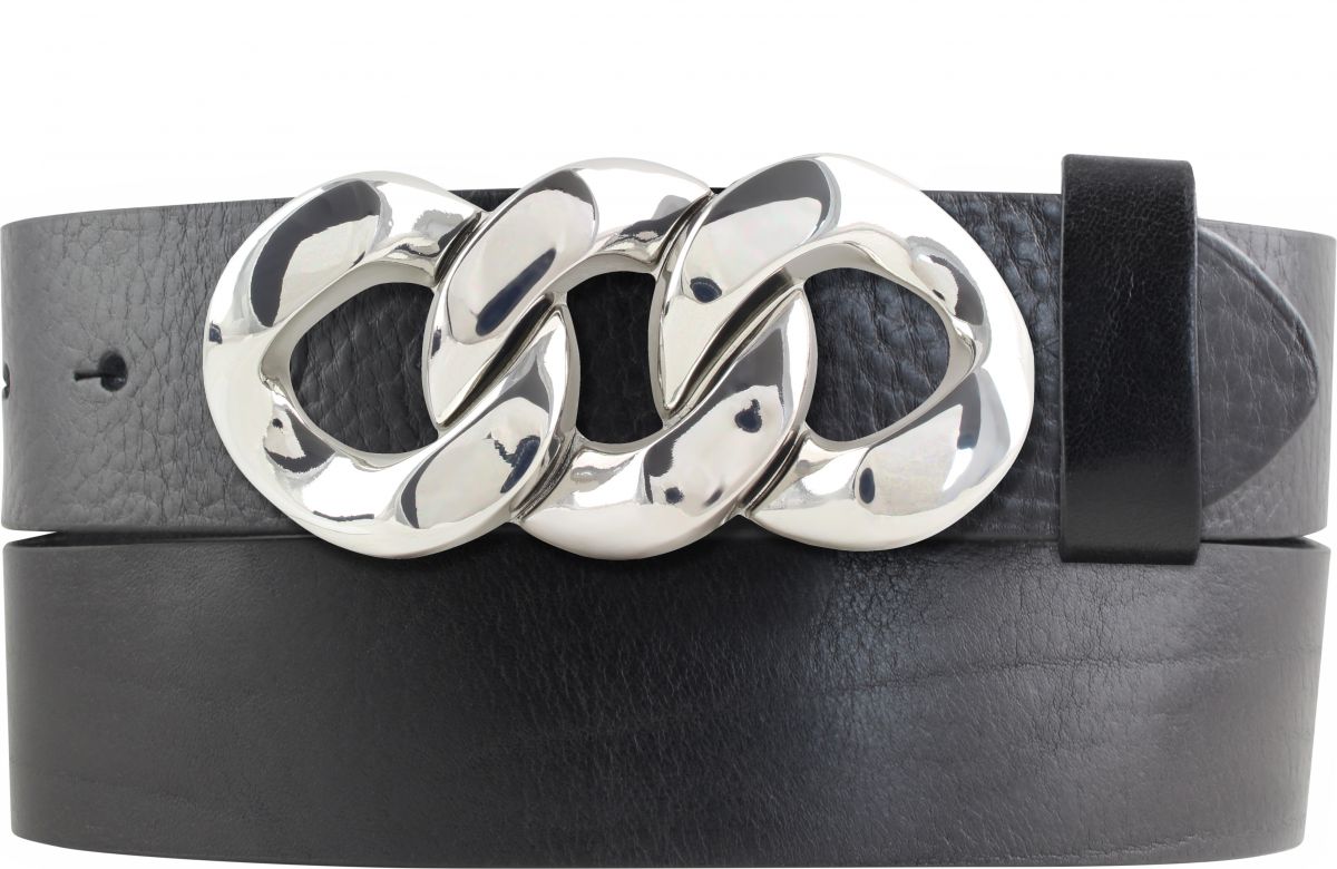 G�rtel aus Vollrindleder mit Three Ring-Schlie�e 4,0 cm