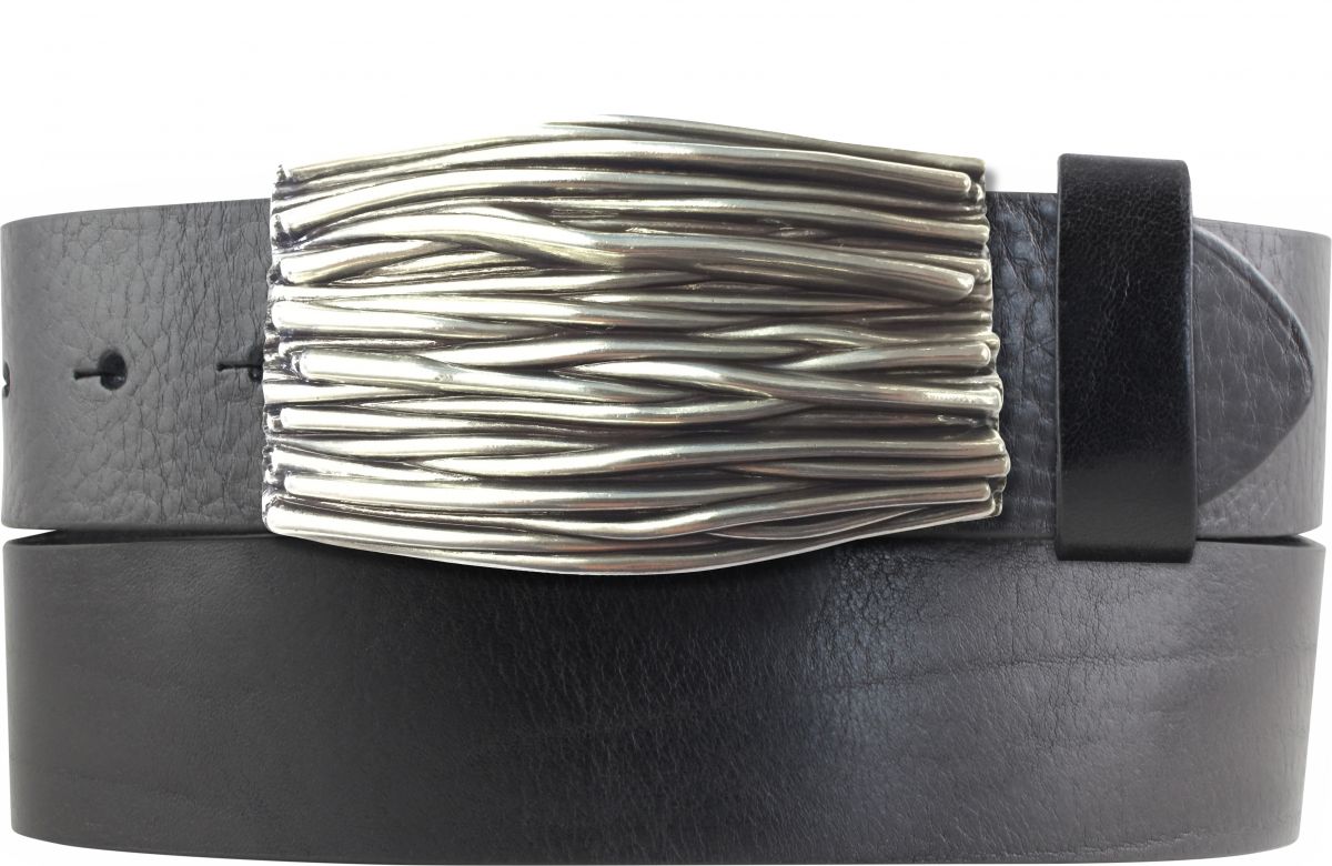 G�rtel aus Vollrindleder mit Verona-Schlie�e 4,0 cm