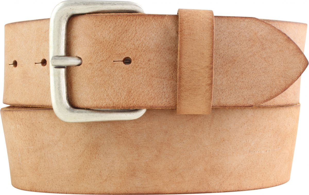 G�rtel aus weichem Vollrindleder 5,0 cm