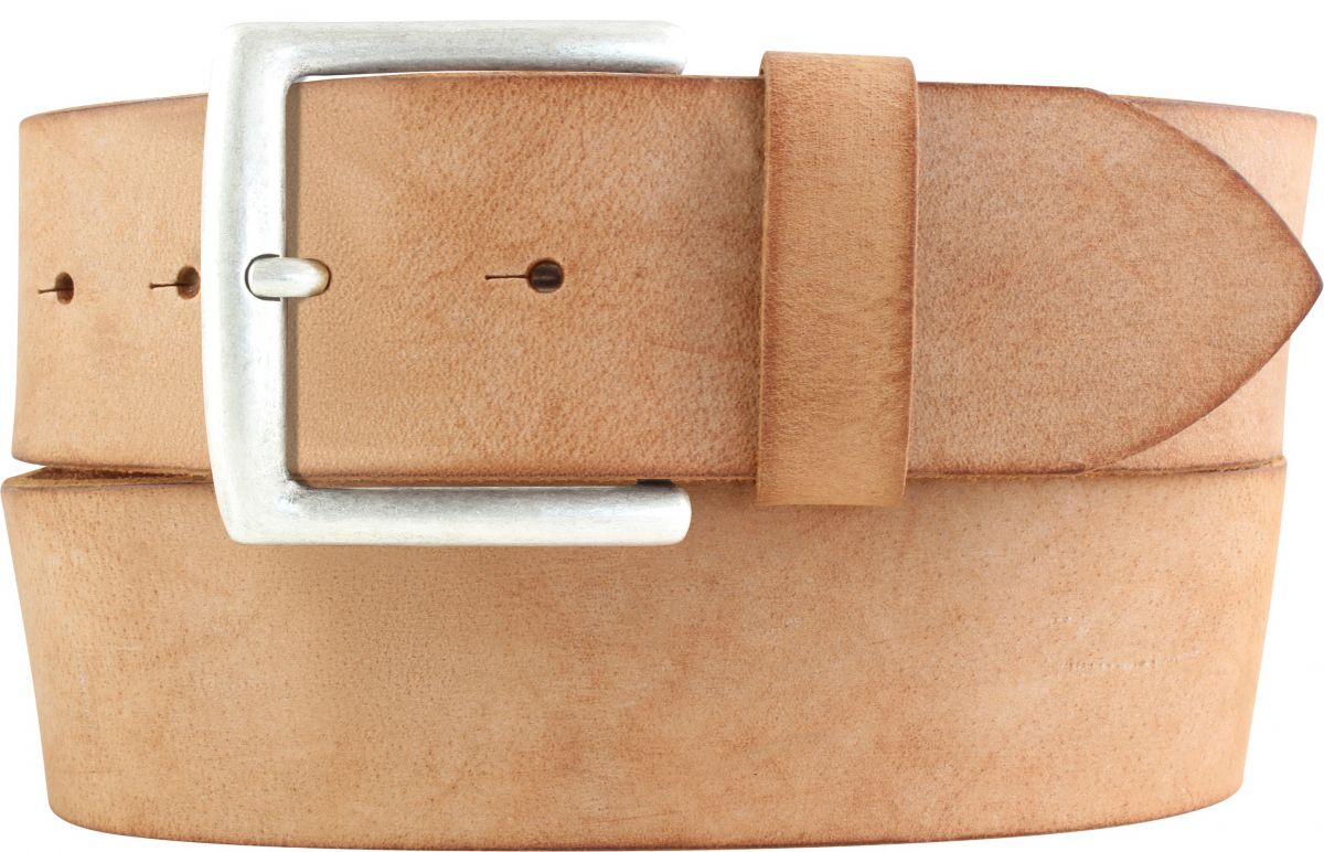 G�rtel aus weichem Vollrindleder 5,0 cm