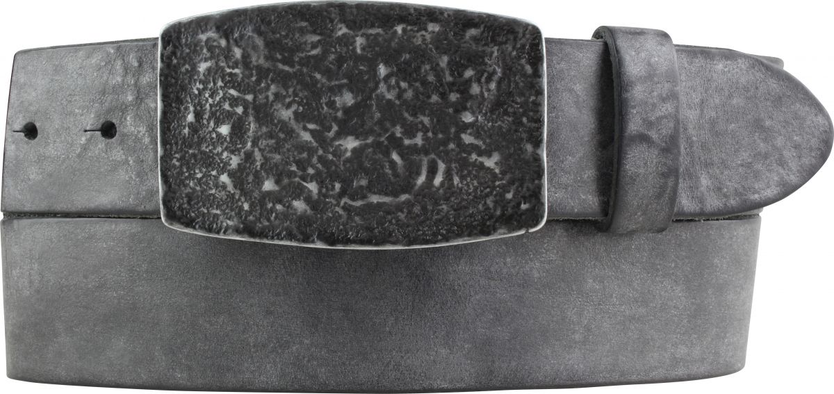 G�rtel aus weichem Vollrindleder mit Buckle 4,0 cm