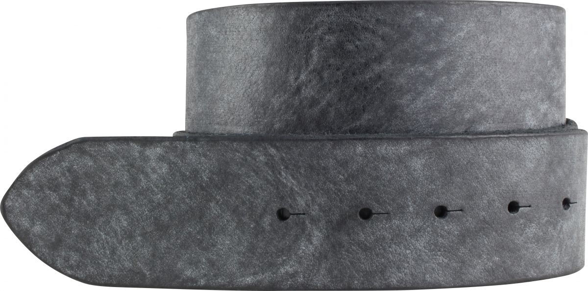 G�rtel aus weichem Vollrindleder ohne Schlie�e 5,0 cm