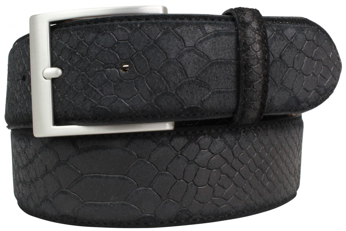 G�rtel mit Pythonpr�gung 4,0 cm