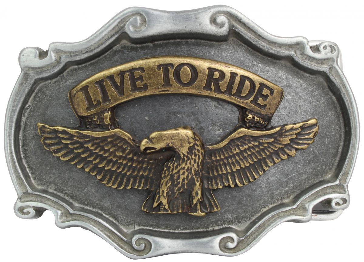G�rtelschnalle Adler Live to Ride 4,0 cm
