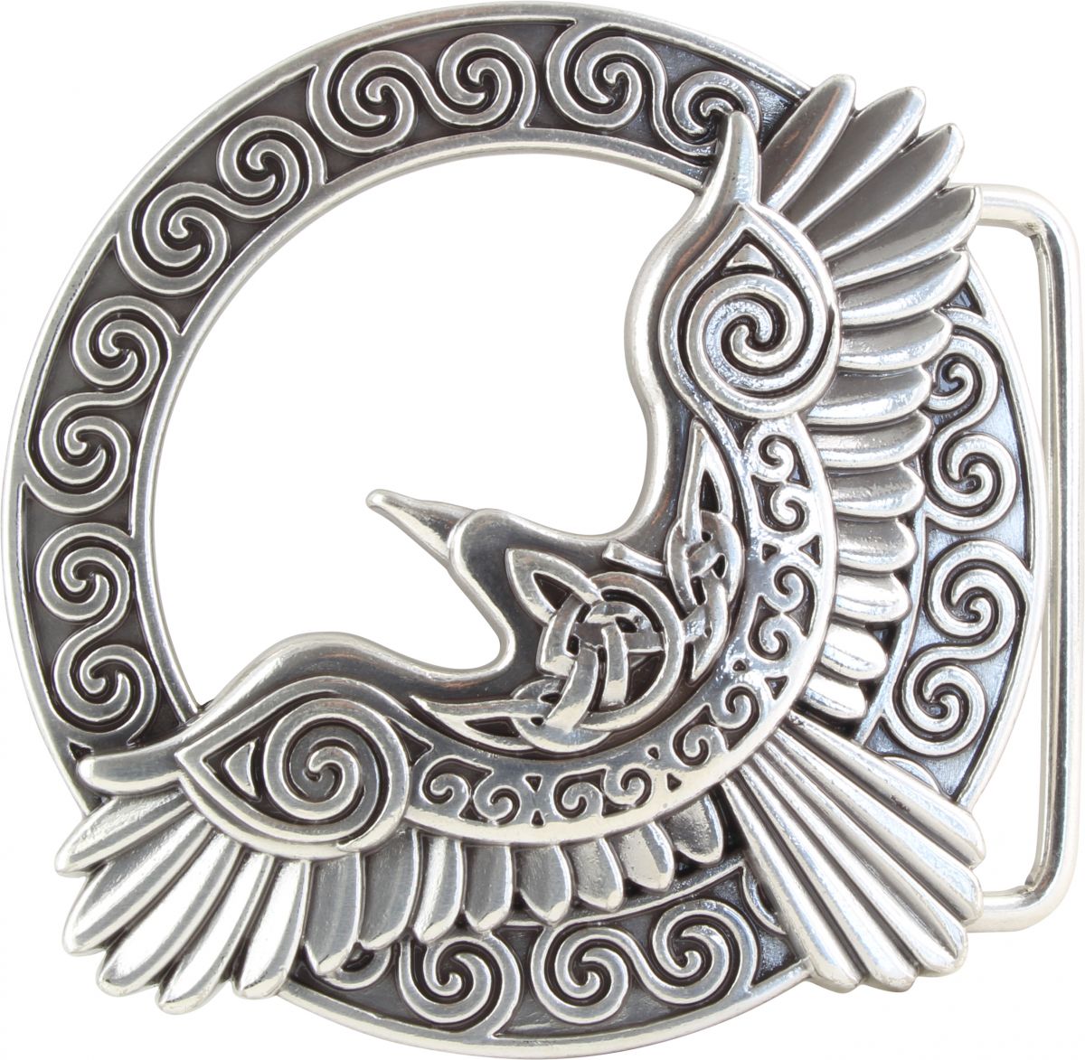 G�rtelschnalle Celtic Crow 4,0 cm
