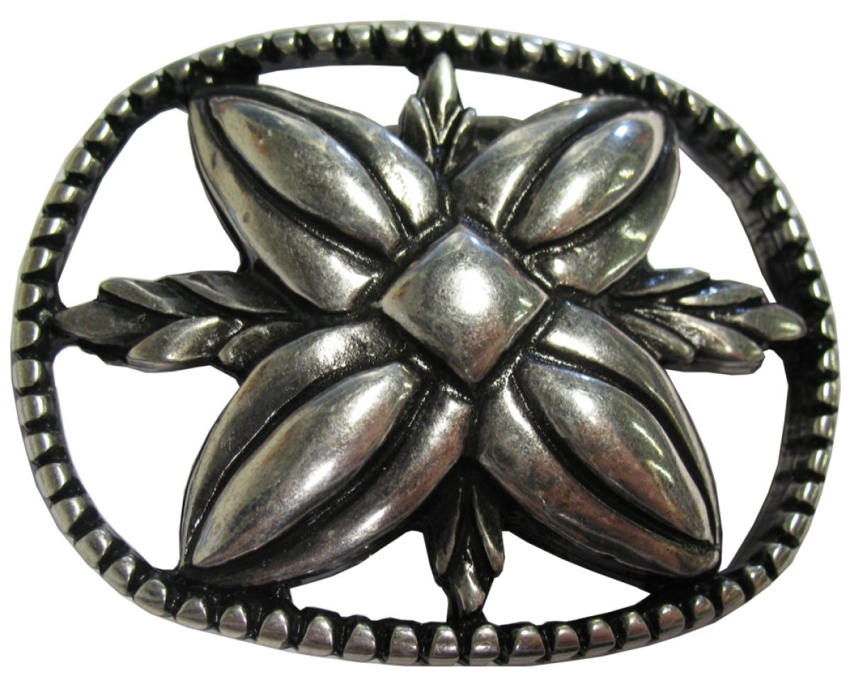 G�rtelschnalle Flower 4,0 cm