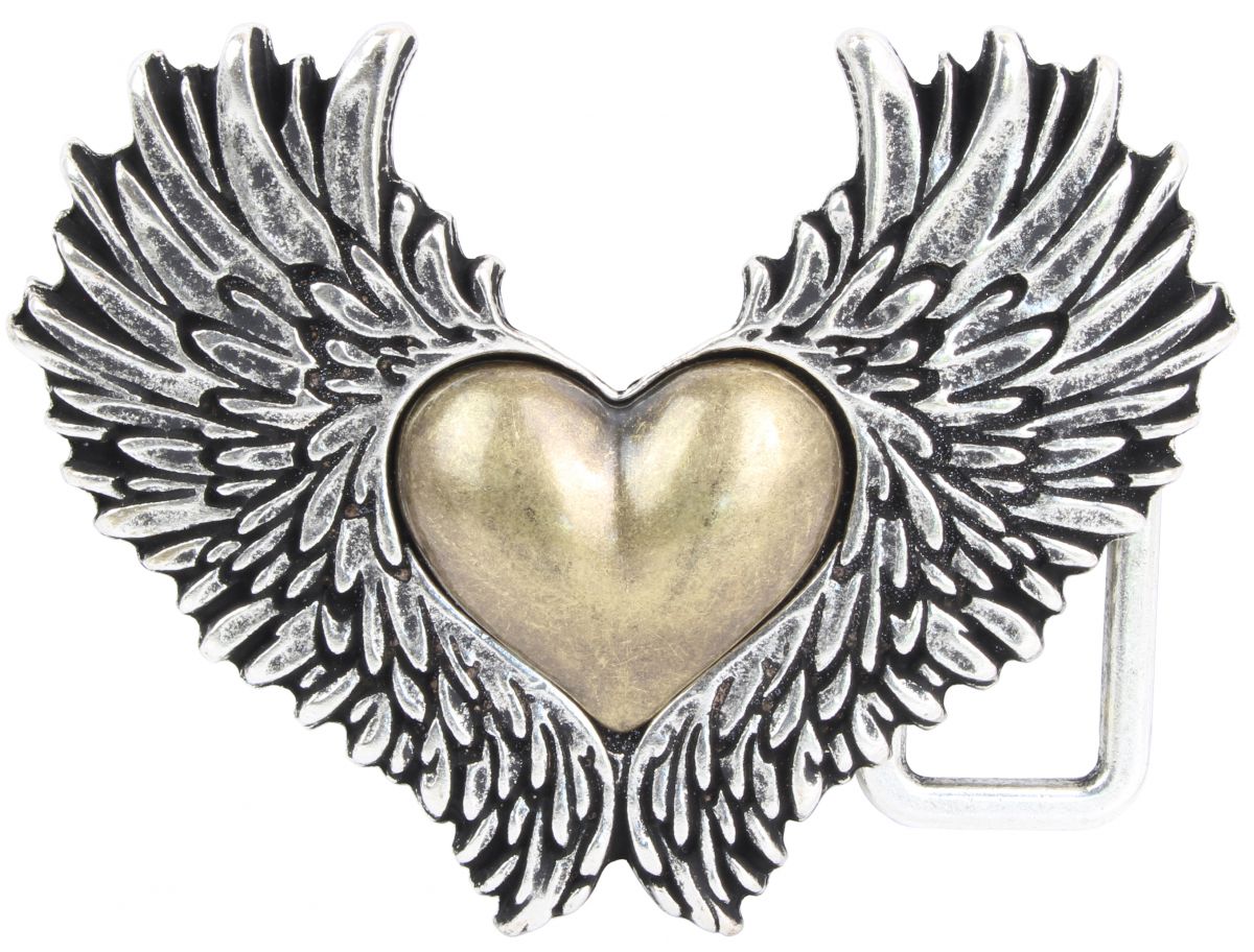 G�rtelschnalle Flying Heart 4,0 cm