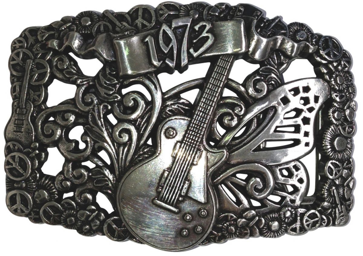 G�rtelschnalle Gitarre von 1973 4,0 cm