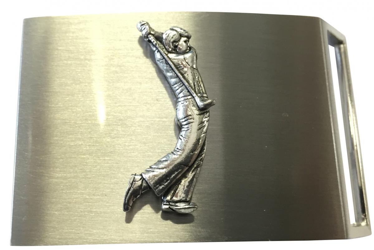 G�rtelschnalle Golfer 4,0 cm