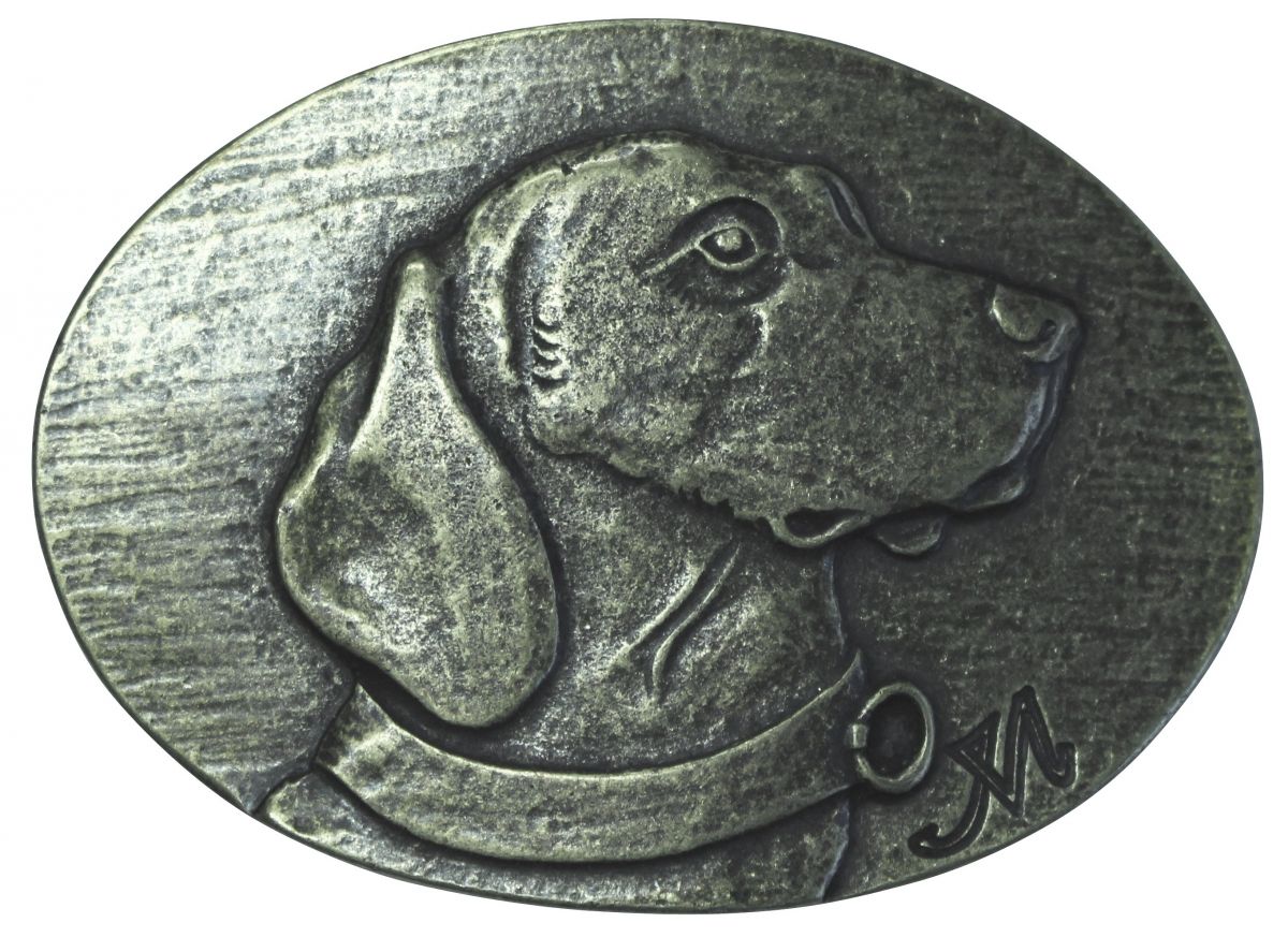 G�rtelschnalle Hannoverscher Schweisshund 4,0 cm