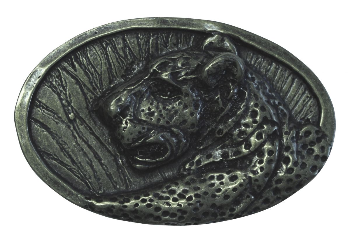 G�rtelschnalle Jaguarkopf 4,0 cm