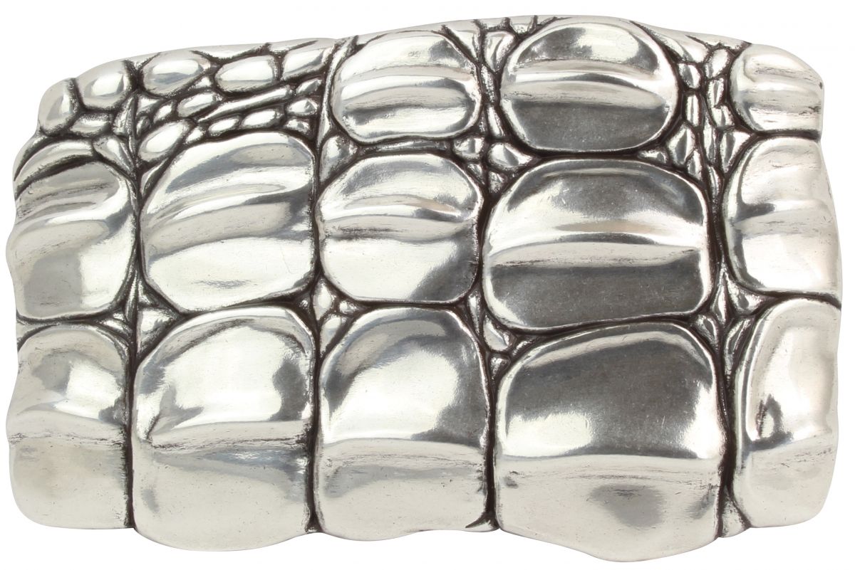 G�rtelschnalle Kroko Plate 4,0 cm