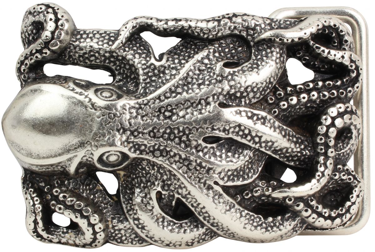 G�rtelschnalle Oktopus 4,0 cm