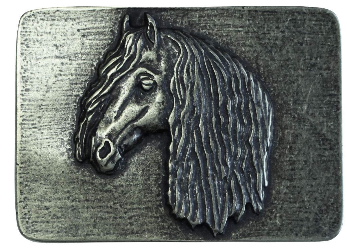 G�rtelschnalle Pferdekopf 4,0 cm