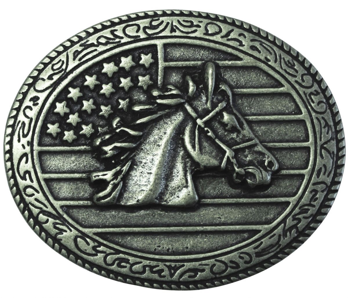 G�rtelschnalle Pferdekopf USA 4,0 cm