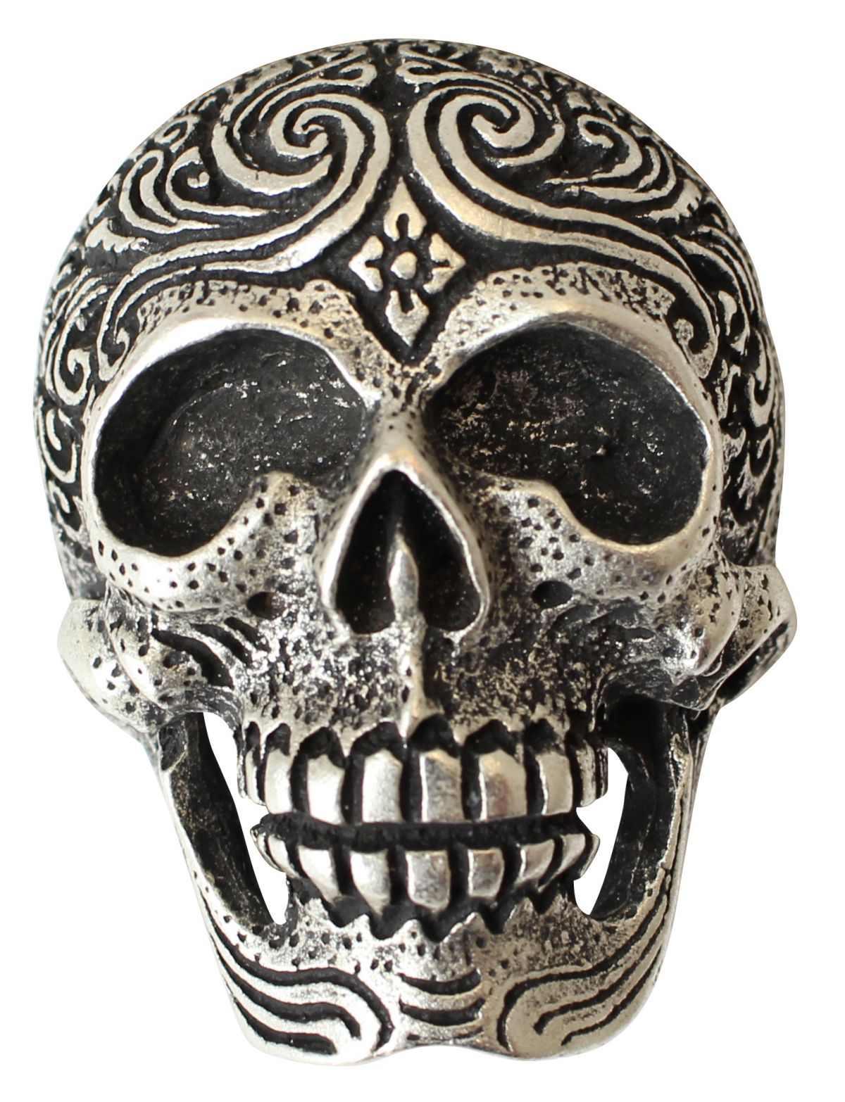 G�rtelschnalle Plain Skull 4,0cm