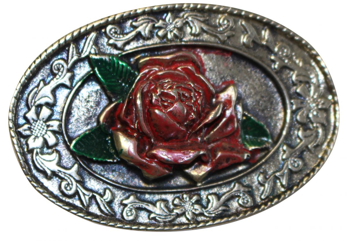 G�rtelschnalle Rose 3,0cm Angebot
