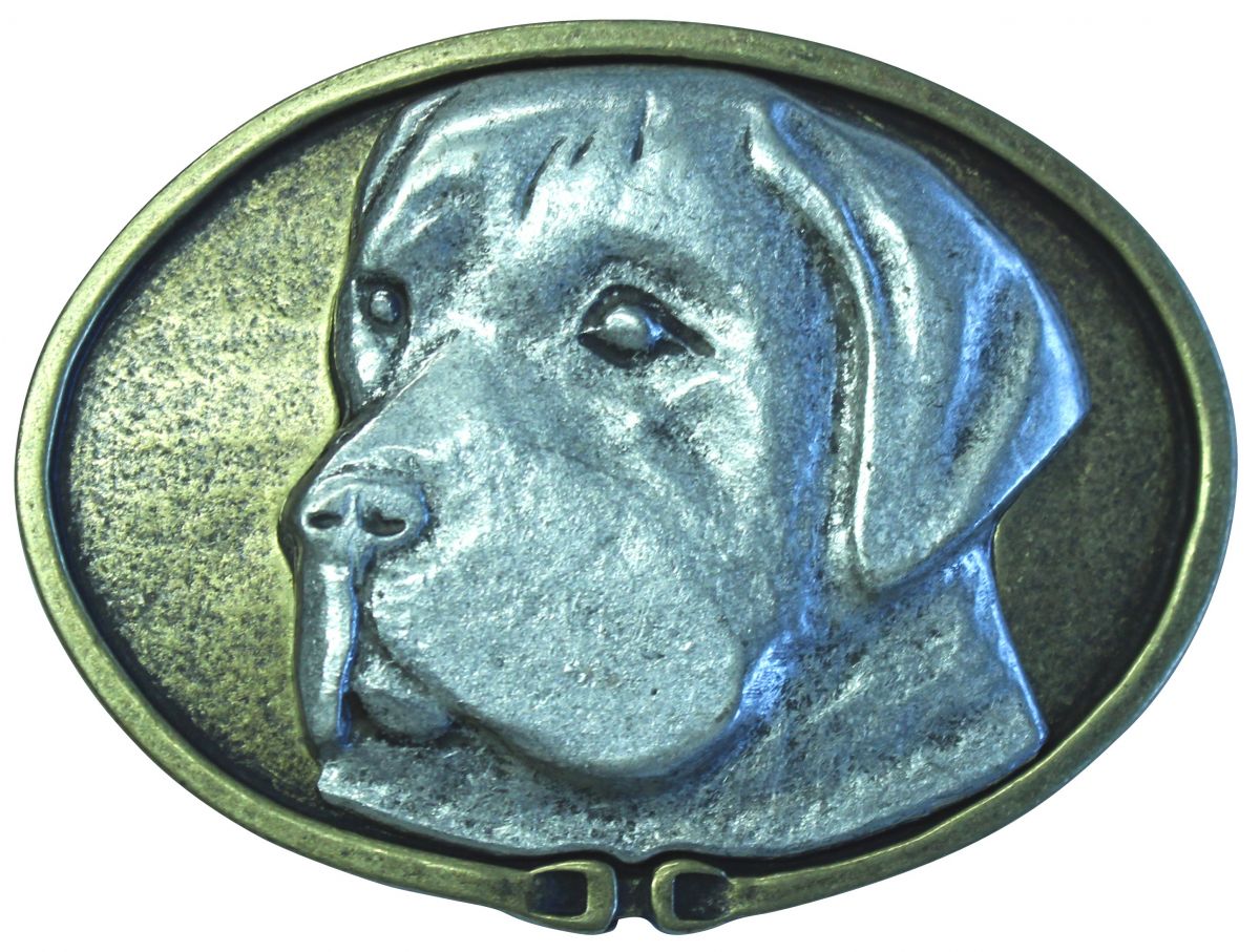 G�rtelschnalle Schwei�hund 4,0 cm