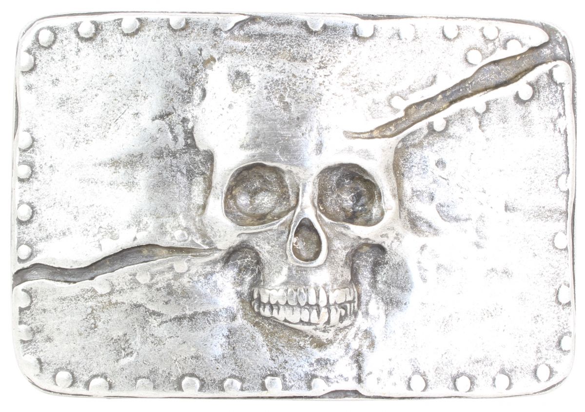 G�rtelschnalle Split Skull 4,0 cm