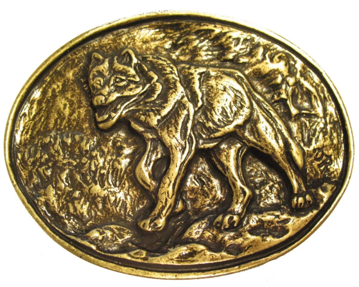 G�rtelschnalle Wolf 4,0 cm