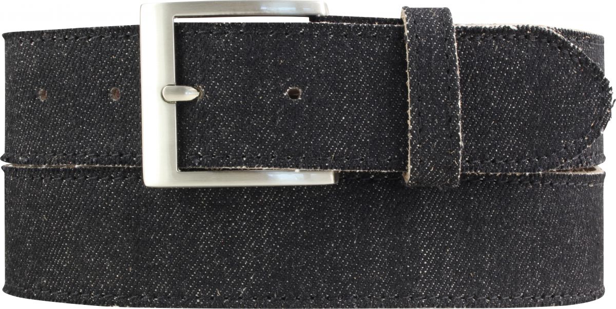 Herren-G�rtel im Jeans-Look mit Steppnaht 4,0 cm