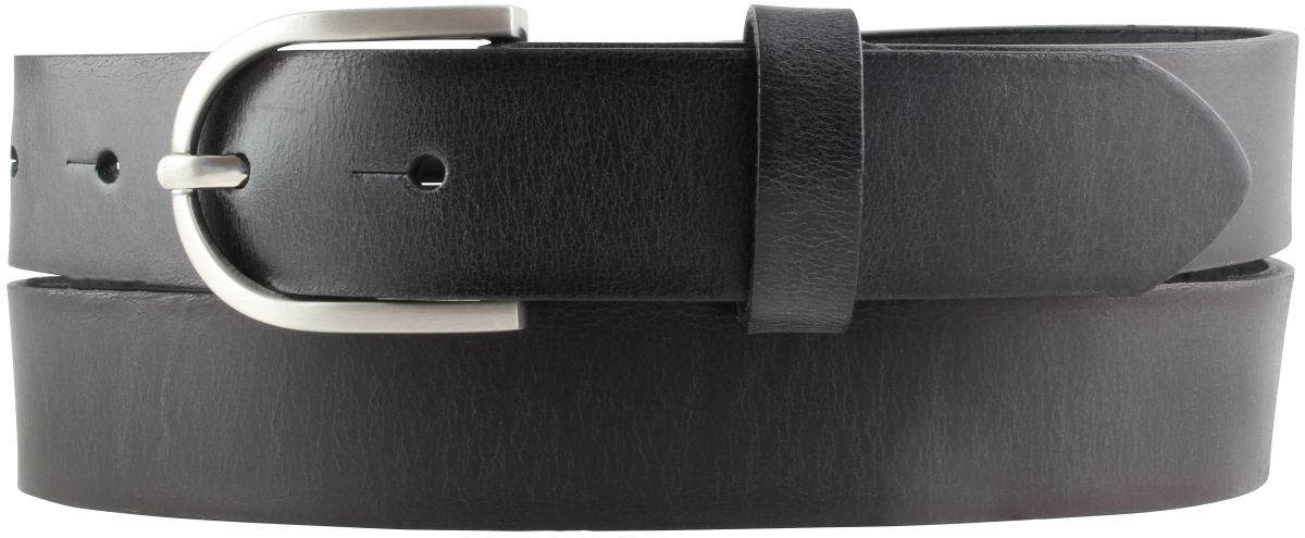 Kinder-G�rtel aus Vollrindleder mit geschw�rzten Kanten 3,0 cm
