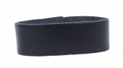 Lederschlaufe Schwarz 4,0 cm