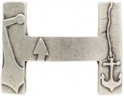 G�rtelschnalle H mit Anker 4,0 cm